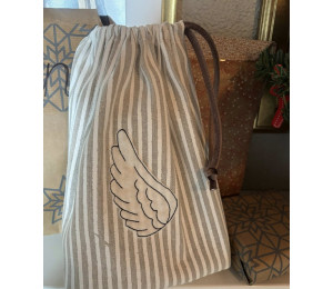 ADVENTSKALENDER 24. Dezember - Stickserie ITH - Engelsflügel LineArt Doodle Anhänger Stabdatei Appli